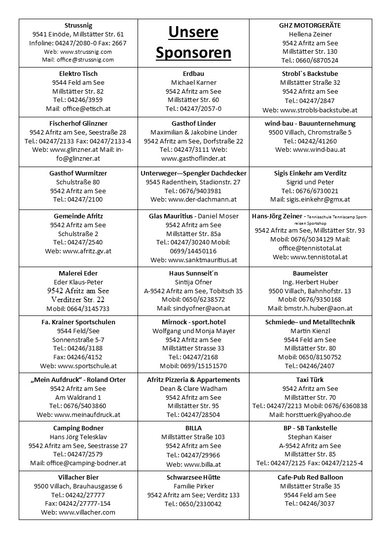 Sponsoren 2014